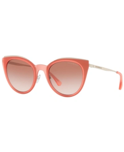 Emporio Armani Sunglasses, Ea2063 52 In Silver/ Brown Gradient
