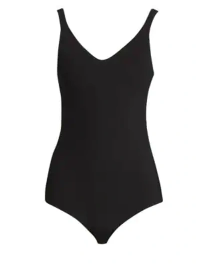 Acne Studios Ekkimi One-piece Swimsuit In Black