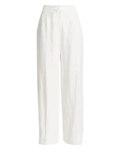 Brunello Cucinelli Metallic-threaded Cotton Wide-leg Pants In Natural