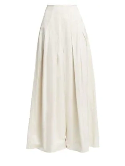 Brunello Cucinelli Wide-leg Skirt-pants In White