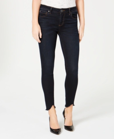 Kut From The Kloth Connie Frayed Step Hem Ankle Skinny Jeans In Sufficiency