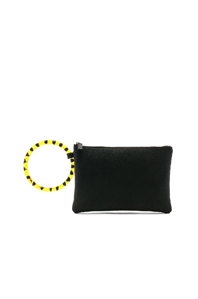Oliveve Murphy Bracelet Clutch In Black. In Black & Marble