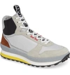 Givenchy Tr3 Hi Runner Sneaker In Grey/ Yellow