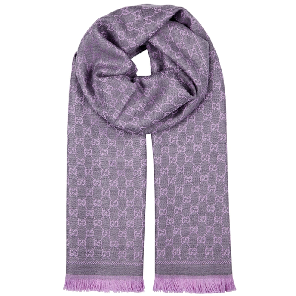 GUCCI GGロゴ パープル ストール 10117549?w=1024