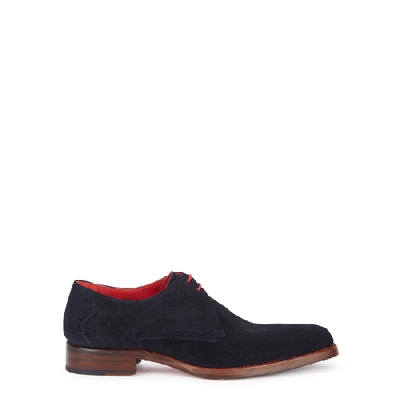 Jeffery West Barb Navy Suede Derby Shoes