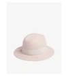 Ted Baker Jelise Wool Fedora In Pale Pink