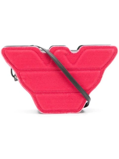 Ea7 Emporio Armani Eagle Crossbody Bag - Red