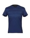 Roberto Cavalli Beachwear T-shirts In Dark Blue