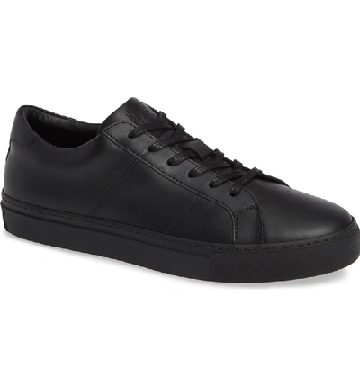 Greats Royale Sneaker In Black/ Black Leather
