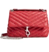 Rebecca Minkoff Edie Quilted Leather Crossbody Bag - Red In Scarlet