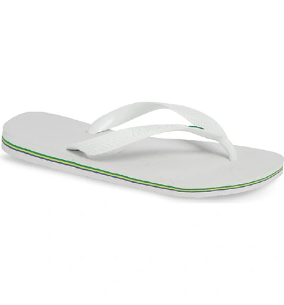 Havaianas Brazil Stripe Flip-flop In White