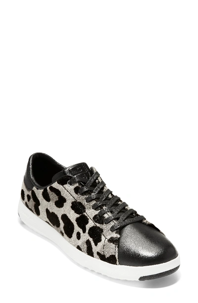 Cole Haan Women's Grandpro White Leopard Print Calf Hair Low-top Sneakers In Ocelot Calf Hair
