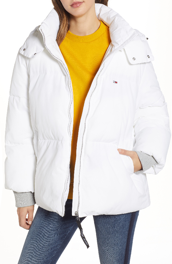 tommy jeans oversized puffer jacket