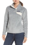 Patagonia Re-tool Snap-t(r) Fleece Pullover In Tailored Grey