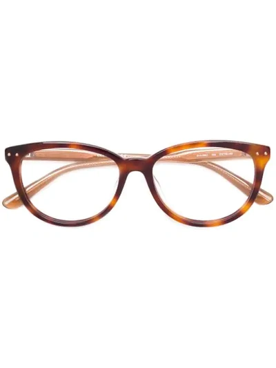 Bottega Veneta Square Frame Glasses In 002