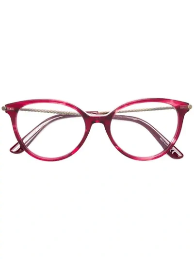 Bottega Veneta Eyewear Round Frame Glasses - Pink