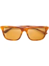 Gucci Rectangle Frame Sunglasses In 棕色