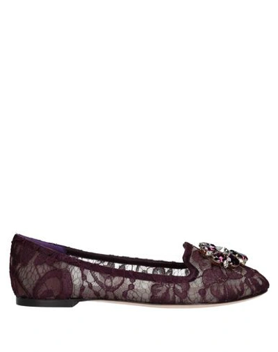 Dolce & Gabbana Loafers In Deep Purple
