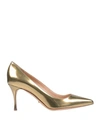 Sergio Rossi Pumps In Gold