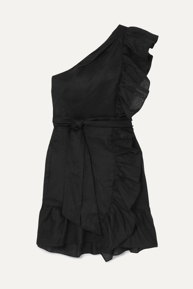isabel marant etoile one shoulder dress