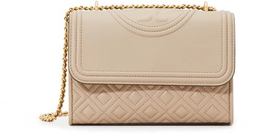 Tory Burch Flemming Small Bag In Light Taupe