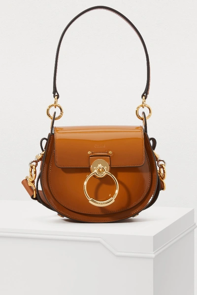 Chloé Tess Small Bag In Earthy Red