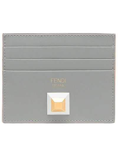 Fendi Two-tone Card Holder - Grey