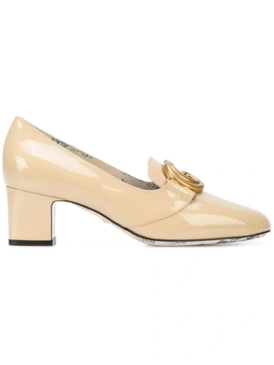 Gucci Double G Pumps In Neutrals