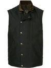 Addict Clothes Japan Press Stud Boa Vest In Blue