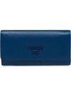 Prada Saffiano Wallet In Blue