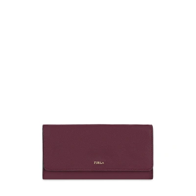 Furla Babylon Bi-fold Caramello F In Purple