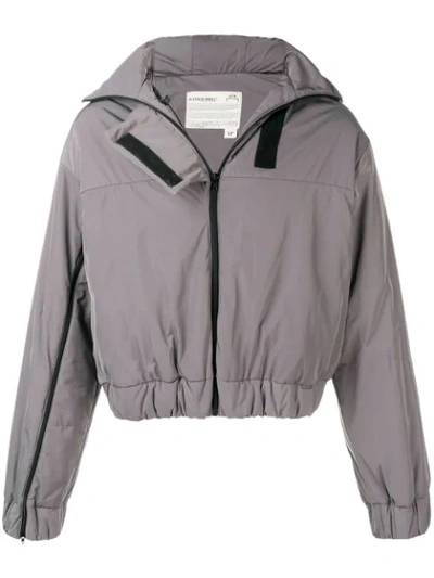 A-cold-wall* Hood Cropped Jacket In Grey