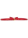 Prada Bow Detail Belt In Red