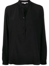 Stella Mccartney Eva Silk Crepe De Chine Blouse In Black