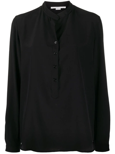 Stella Mccartney Eva Silk Crepe De Chine Blouse In Black