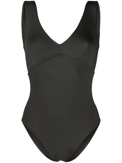 Eres Les Essentiels Hold Up Swimsuit In Grey