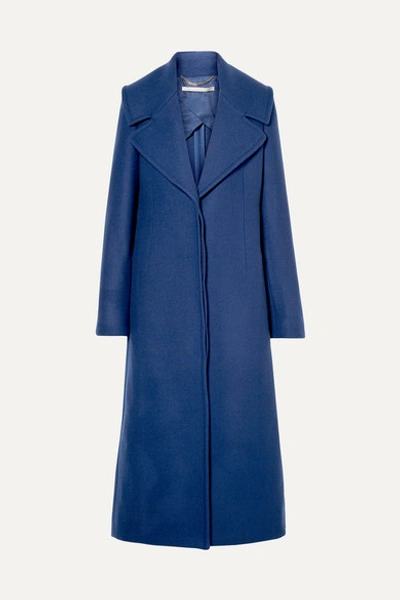Stella Mccartney Wool-twill Coat In Blue