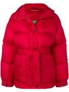 Perfect Moment Oversized Parka Jacket In Red