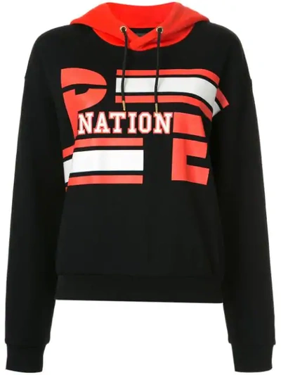 P.e Nation Court Player Hooded Sweatshirt - Black