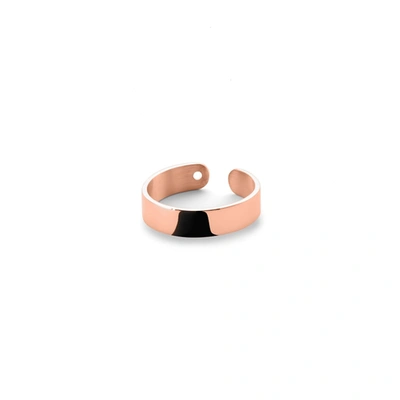 Ekria Timeless Duo Midi Ring Shiny Rose Gold