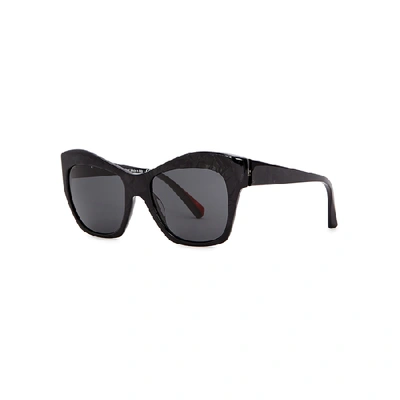 Alain Mikli Nuages Black Marbled Sunglasses