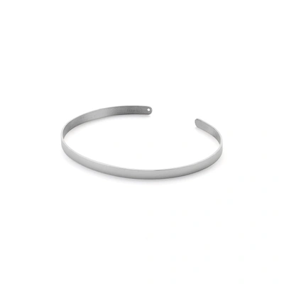 Ekria Timeless Duo Palm Cuff Shiny White Gold