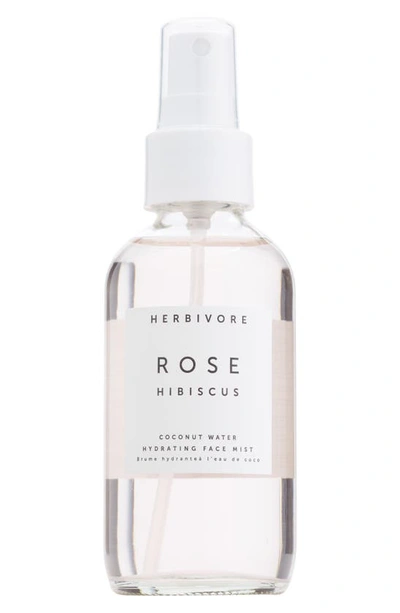 Herbivore Botanicals Rose Hibiscus Coconut Water Hydrating Face Mist (4 Oz.) In Pink