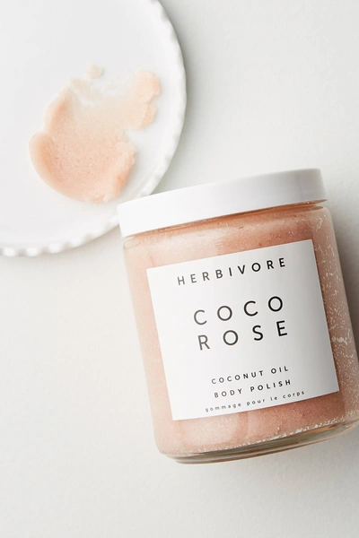 Herbivore Botanicals Coco Rose Coconut Oil Body Polish (8 Oz.) In Pink