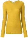 Holland & Holland Small Waffle Jumper In Yellow