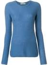 Holland & Holland Small Waffle Jumper In Blue