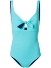 Fisico Bow Detail Swimsuit - Blue
