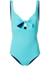 Fisico Cristina Ferrari Fisico Bow Detail Swimsuit - Blue