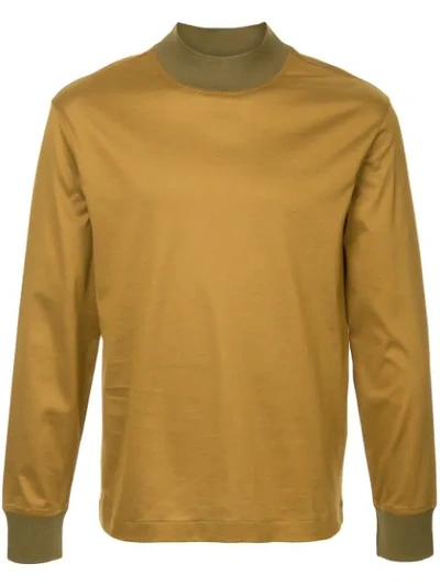 Cerruti 1881 Sweatshirt Mit Kontrastsaum In Brown