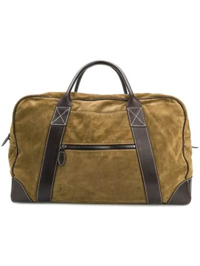 Holland & Holland Large Holdall Bag In Green